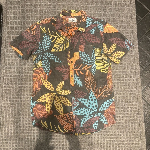Billabong Men’s Tropical Button-Up Shirt – Size L - Picture 1 of 3